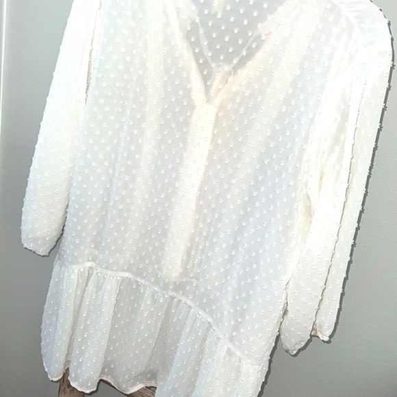 Matilda Jane Clothing | White & Pink Light the Way Top Peasant Tunic Women Large - Picture 8 of 8